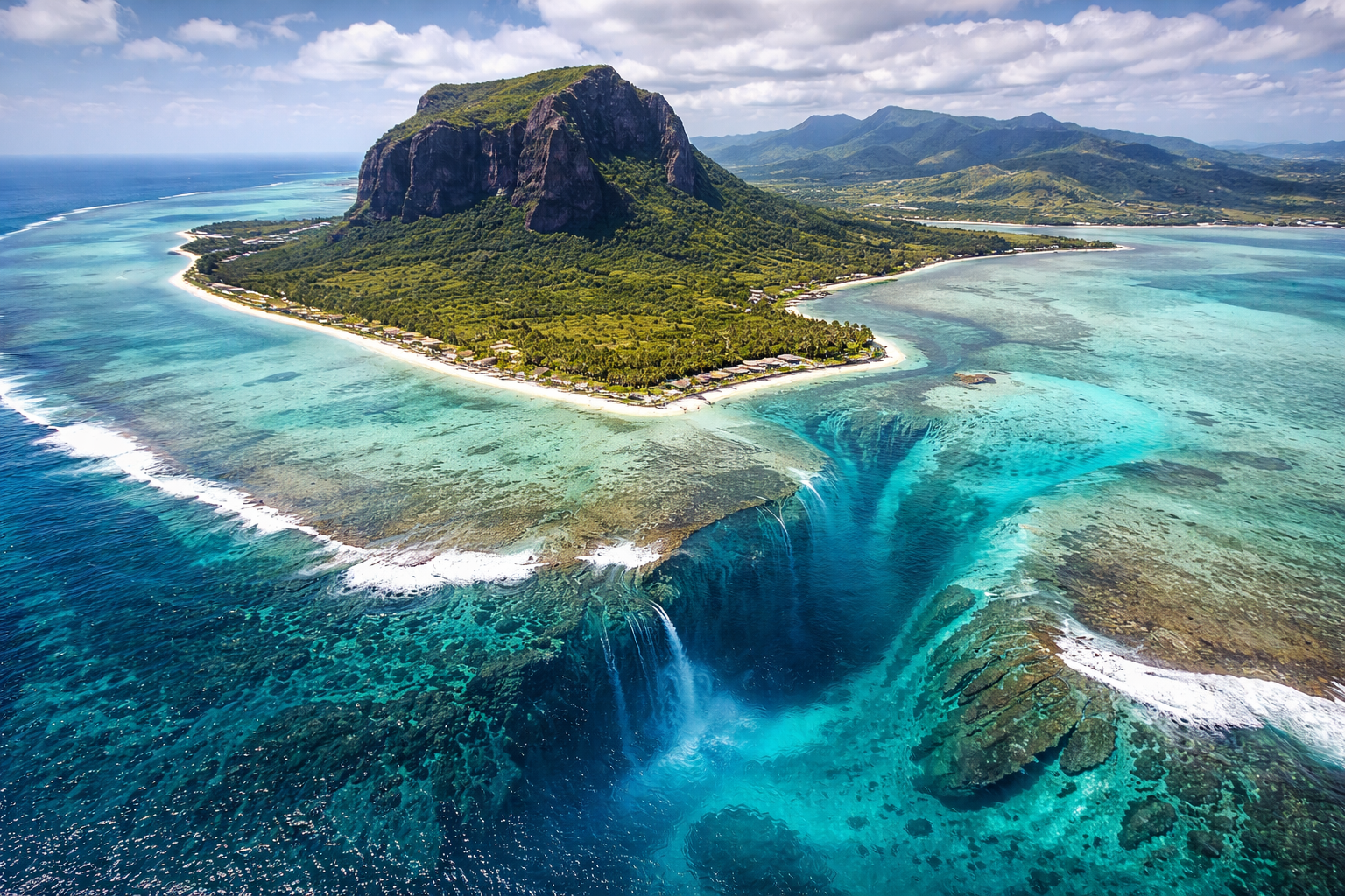 Qu’est-ce que la cascade sous-marine de l’île Maurice ?
